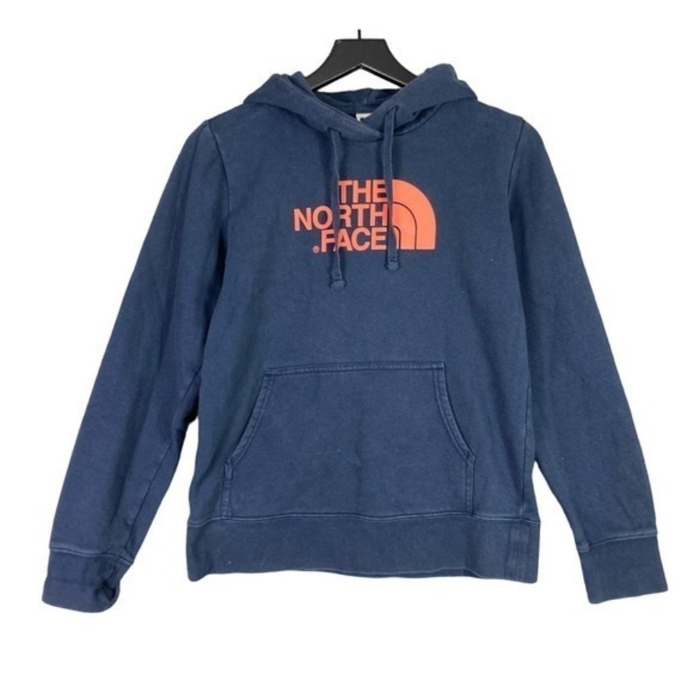 North‎ Face Hoodie Womens M Pullover Cotton Sweatshirt Outdoor Navy Blue Hiking